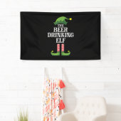 Kerstverjaardag met bier drinken spandoek (Insitu)