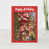 KERSTVERJAARDAG WENSEN VAN VRIENDELIJKE ELF FEESTDAGEN KAART (Voorkant)