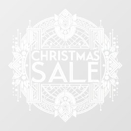 kerstverkoop raamsticker