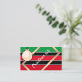 kerstverkoop visitekaartje (Staand voorkant)