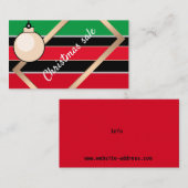 kerstverkoop visitekaartje (Voorkant / Achterkant)