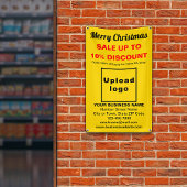 Kerstverkoop Zakelijk Geel 2.5' x 4' Banner