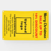 Kerstverkoop Zakelijk Geel 2.5' x 4' Banner (Horizontaal)