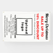 Kerstverkoop Zakelijk Wit 2.5' x 4' Banner (Horizontaal)