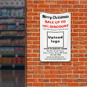 Kerstverkoop Zakelijk Wit 2.5' x 4' Banner