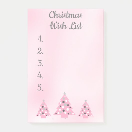 Kerstverlanglijstje Post-it notities Post-it® Notes (Voorkant)