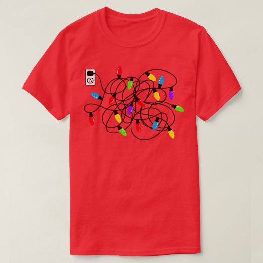 Kerstverlichting 1 t-shirt (Design voorkant)