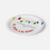 kerstverlichting | Aangepast, gepersonaliseerd Papieren Bordje (Gekanteld)