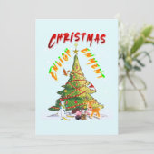 kerstverlichting aankondiging (Staand voorkant)