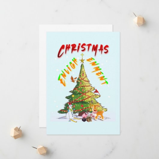 kerstverlichting aankondiging (Voorkant / Achterkant in situ)