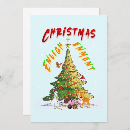 kerstverlichting aankondiging (Voorkant / Achterkant)