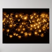 Kerstverlichting achtergrond. poster (Voorkant)