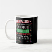 Kerstverlichting als collega's kantoor grap leuk koffiemok (Links)