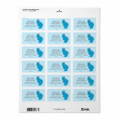 kerstverlichting als koekjesmonster etiket (Full Sheet)