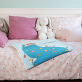  kerstverlichting als koekjesmonster fleece deken