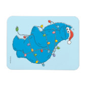  kerstverlichting als koekjesmonster magneet (Horizontaal)