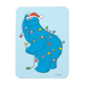  kerstverlichting als koekjesmonster magneet (Verticaal)