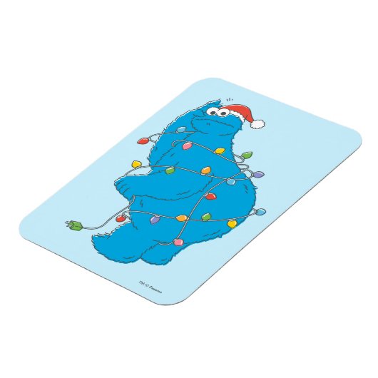  kerstverlichting als koekjesmonster magneet (Linkerzijde)