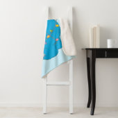 kerstverlichting als koekjesmonster sherpa deken (In situ)