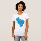  kerstverlichting als koekjesmonster t-shirt (Voorkant volledig)