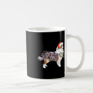 Kerstverlichting Australian Shepherd Dog Schattige Koffiemok