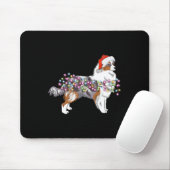 Kerstverlichting Australian Shepherd Dog Schattige Muismat (Met muis)