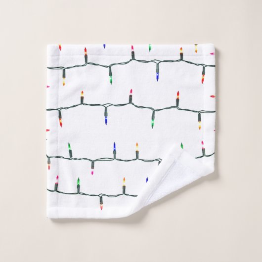 kerstverlichting bad handdoek (Wasdoekje)