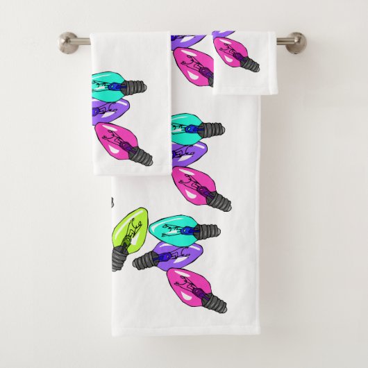 kerstverlichting bad handdoek (Insitu)