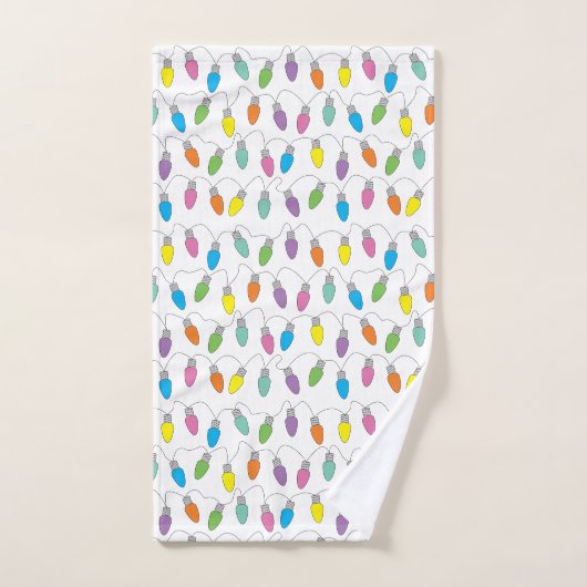 kerstverlichting bad handdoek (Handdoek)