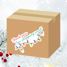 Kerstverlichting Bedankt voor het kleine winkelen