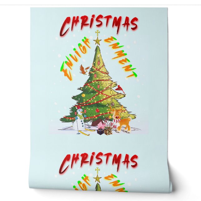 kerstverlichting behang (Afrollen)