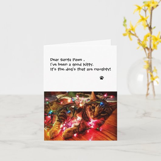 kerstverlichting - Beste kerstcadeautjes Kaart (Gele Bloem)