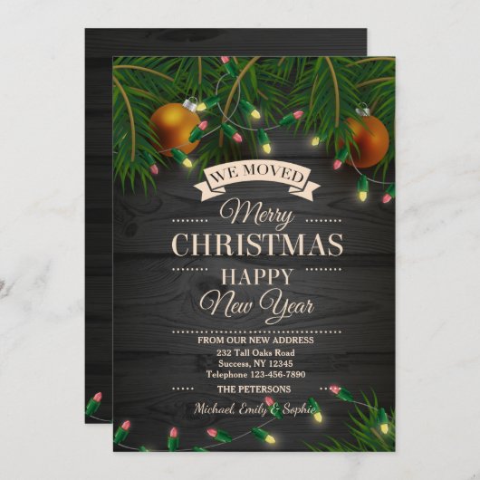 Kerstverlichting Bewegende Aankondiging (Voorkant / Achterkant)