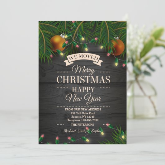 Kerstverlichting Bewegende Aankondiging (Staand voorkant)