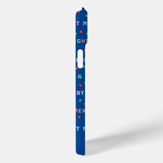 Kerstverlichting blauw Case-Mate iPhone case (Achterkant / Rechts)