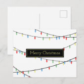 Kerstverlichting Briefkaart (Voorkant / Achterkant)