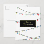 Kerstverlichting Briefkaart (Voorkant / Achterkant)