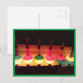 kerstverlichting briefkaart (Voorkant / Achterkant)