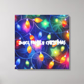 Kerstverlichting Bright Holiday grillige vrolijkhe Canvas Afdruk (Voorkant)