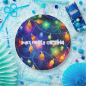 Kerstverlichting Bright Holiday grillige vrolijkhe Papieren Bordje (Feest)