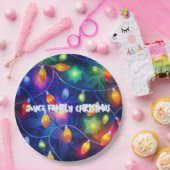 Kerstverlichting Bright Holiday grillige vrolijkhe Papieren Bordje (Feest)