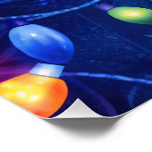 Kerstverlichting Bright Holiday grillige vrolijkhe Perfect Poster (Hoek)