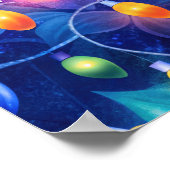 Kerstverlichting Bright Holiday grillige vrolijkhe Poster (Hoek)