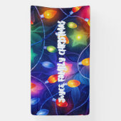Kerstverlichting Bright Holiday grillige vrolijkhe Spandoek (Verticaal)