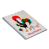 Kerstverlichting, bubbels, cadeaus en Rooster Notitieboek (Rechterzijde)