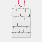 Kerstverlichting Cadeaulabel (Voorkant)
