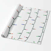kerstverlichting cadeaupapier (Uitgerold)
