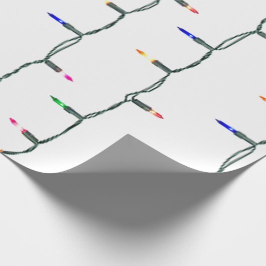 kerstverlichting cadeaupapier (Hoek)