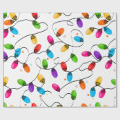 kerstverlichting cadeaupapier (Vlak)