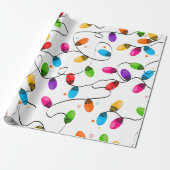 kerstverlichting cadeaupapier (Uitgerold)